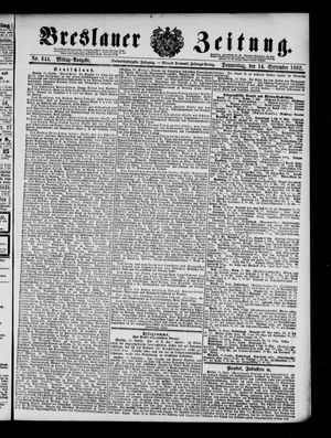 Breslauer Zeitung vom 14.09.1882