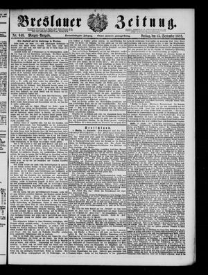 Breslauer Zeitung on Sep 15, 1882