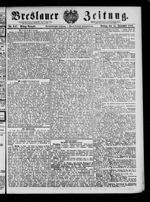 Breslauer Zeitung vom 15.09.1882
