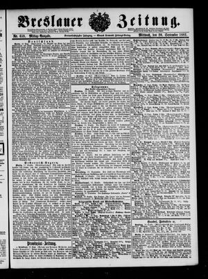Breslauer Zeitung vom 20.09.1882