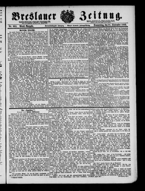 Breslauer Zeitung on Sep 21, 1882