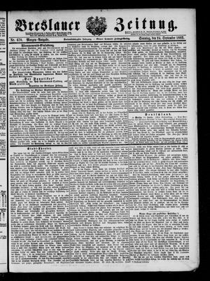 Breslauer Zeitung vom 24.09.1882
