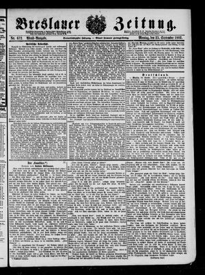Breslauer Zeitung on Sep 25, 1882