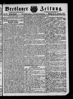Breslauer Zeitung vom 27.09.1882