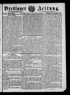 Breslauer Zeitung vom 27.09.1882