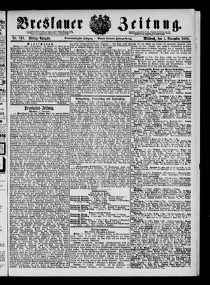 Breslauer Zeitung vom 01.11.1882