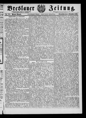 Breslauer Zeitung vom 04.11.1882