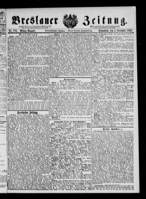 Breslauer Zeitung vom 04.11.1882