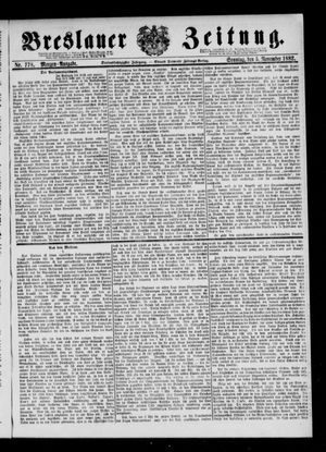 Breslauer Zeitung vom 05.11.1882