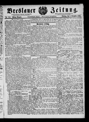 Breslauer Zeitung on Nov 7, 1882