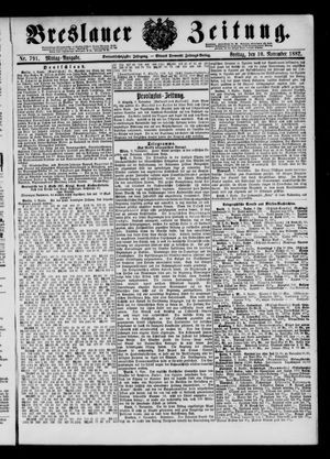 Breslauer Zeitung vom 10.11.1882