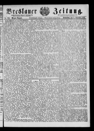 Breslauer Zeitung vom 11.11.1882