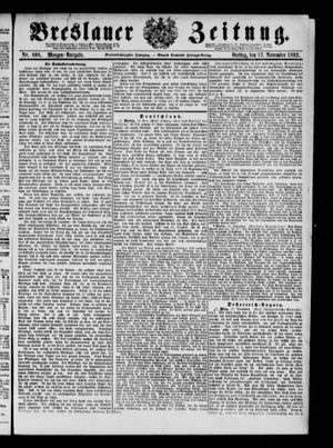 Breslauer Zeitung vom 17.11.1882