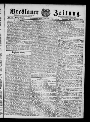 Breslauer Zeitung vom 18.11.1882