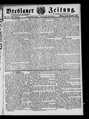 Breslauer Zeitung vom 20.11.1882