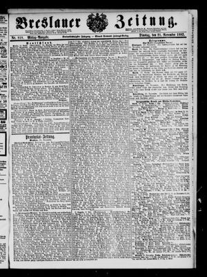 Breslauer Zeitung vom 21.11.1882