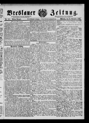 Breslauer Zeitung vom 22.11.1882