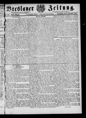 Breslauer Zeitung on Nov 25, 1882
