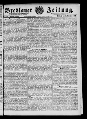 Breslauer Zeitung on Nov 29, 1882