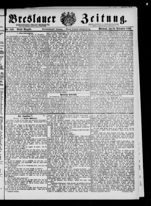 Breslauer Zeitung vom 29.11.1882
