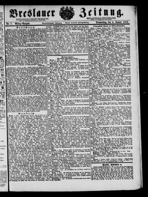 Breslauer Zeitung on Jan 4, 1883