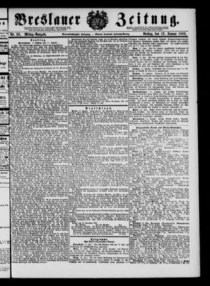 Breslauer Zeitung vom 12.01.1883