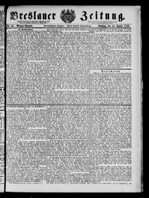 Breslauer Zeitung on Jan 14, 1883