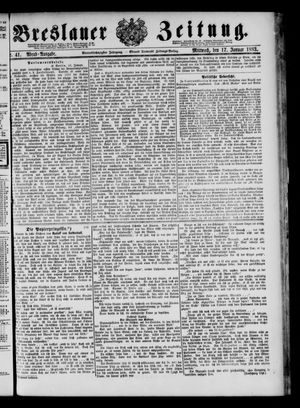Breslauer Zeitung vom 17.01.1883