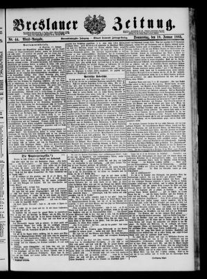 Breslauer Zeitung on Jan 18, 1883