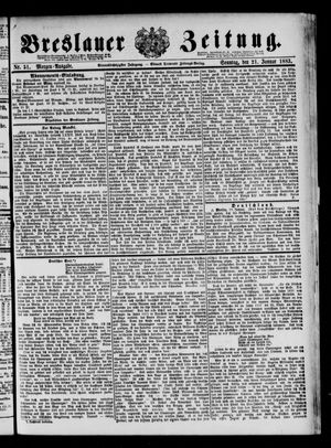 Breslauer Zeitung vom 21.01.1883