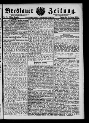 Breslauer Zeitung vom 30.01.1883