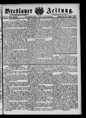 Breslauer Zeitung vom 30.01.1883