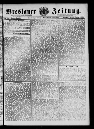 Breslauer Zeitung on Jan 31, 1883
