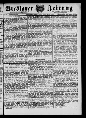 Breslauer Zeitung on Jan 31, 1883