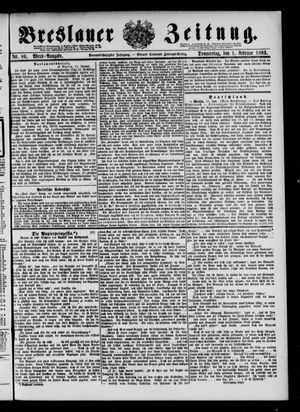 Breslauer Zeitung on Feb 1, 1883