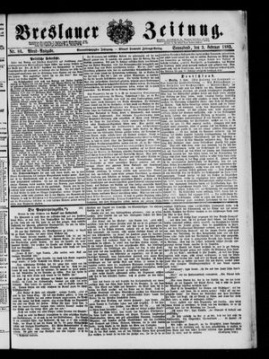 Breslauer Zeitung on Feb 3, 1883