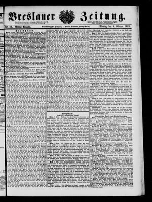 Breslauer Zeitung on Feb 4, 1883