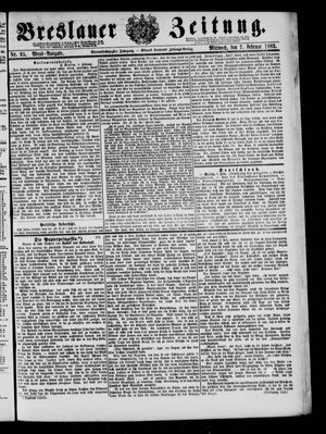 Breslauer Zeitung on Feb 6, 1883