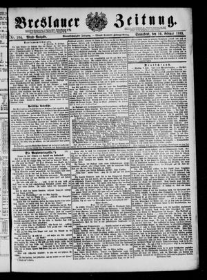Breslauer Zeitung on Feb 9, 1883