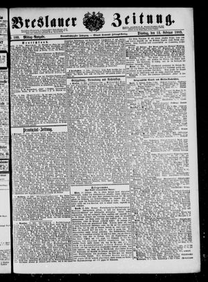 Breslauer Zeitung on Feb 13, 1883