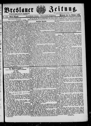 Breslauer Zeitung on Feb 14, 1883