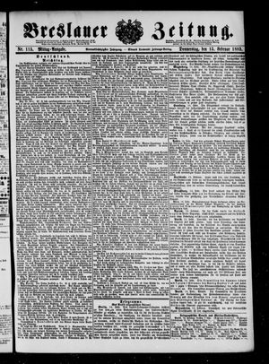 Breslauer Zeitung vom 15.02.1883