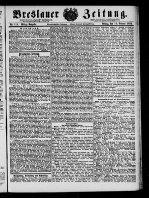 Breslauer Zeitung on Feb 16, 1883