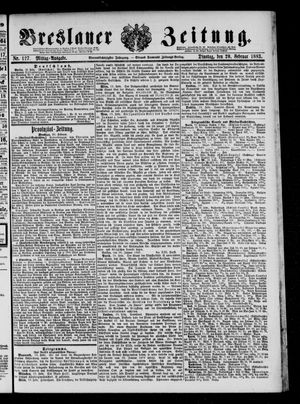 Breslauer Zeitung on Feb 20, 1883