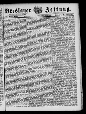 Breslauer Zeitung on Feb 21, 1883