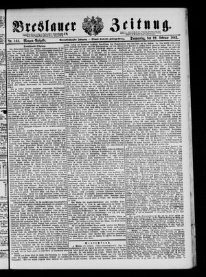 Breslauer Zeitung on Feb 22, 1883