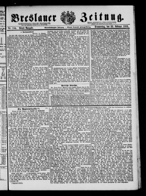 Breslauer Zeitung on Feb 22, 1883