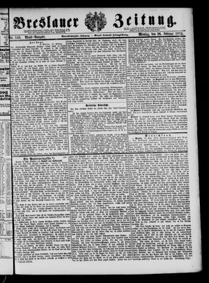 Breslauer Zeitung vom 26.02.1883