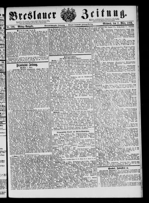Breslauer Zeitung on Mar 7, 1883