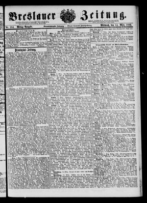 Breslauer Zeitung on Mar 14, 1883